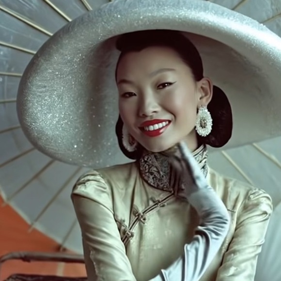 Elegant White Women's Gloves - Picture 2 of 3